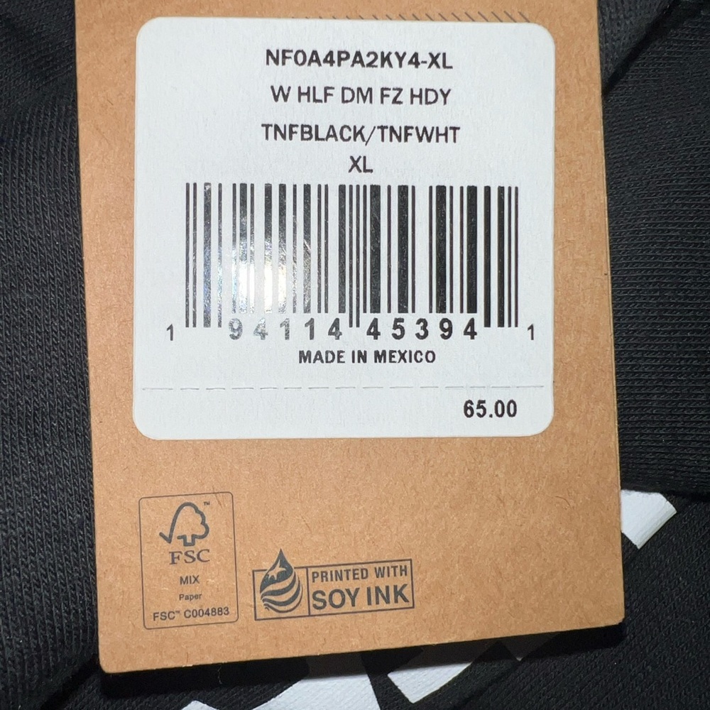 The north face jacket size XL